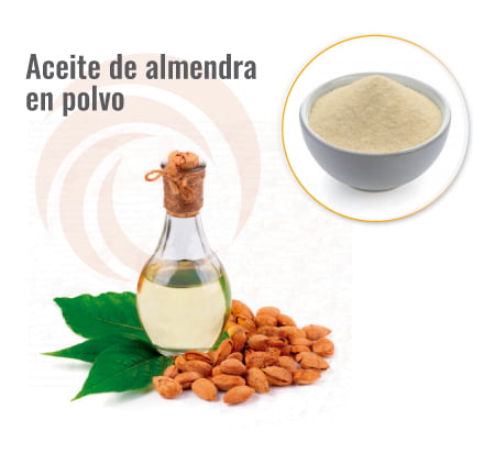 Aceite de almendras en polvo