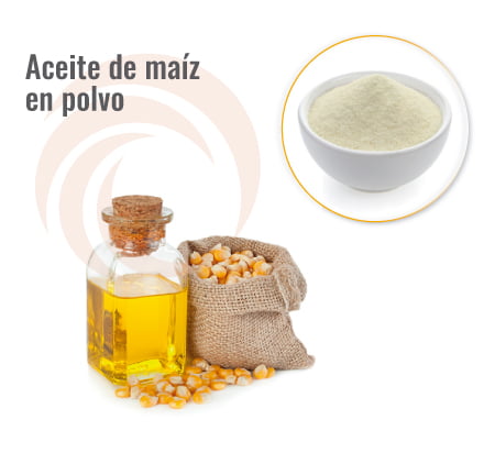 Aceite de maiz en polvo
